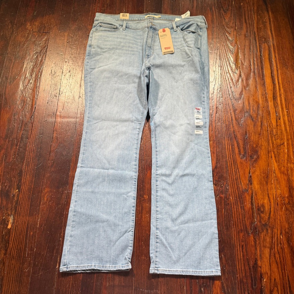 Levis Classic Bootcut Jeans Womens 20W M Light Wash Mid Rise Boot Cut NWT